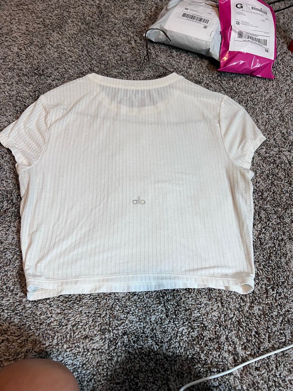 Alo ribbed tshirt
